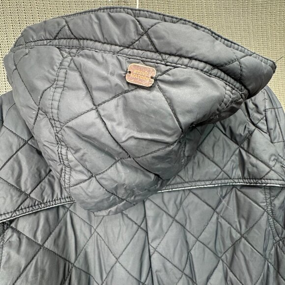 Steve Madden Womens Quilted Jacket M Black Nylon Polyester - Picture 11 of 11